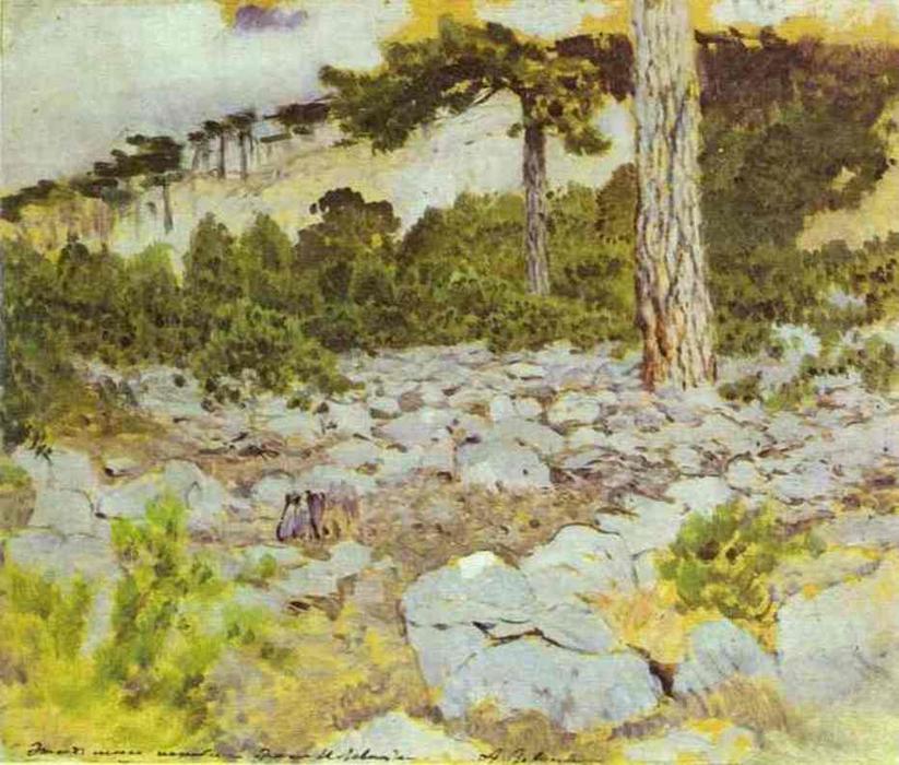 Crimea. In The Mountains. — Isaak Ilyich Levitan