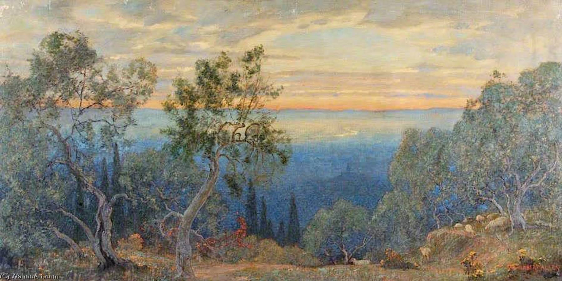 Hillside At Fiesole, Florence, Val D'arno, Italy — William Herbert Allen