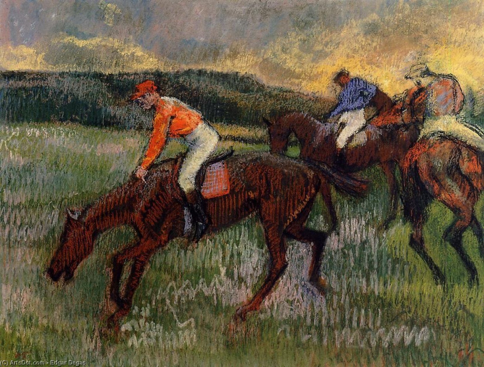 Three Jockeys — Hilaire-germain-edgar Degas