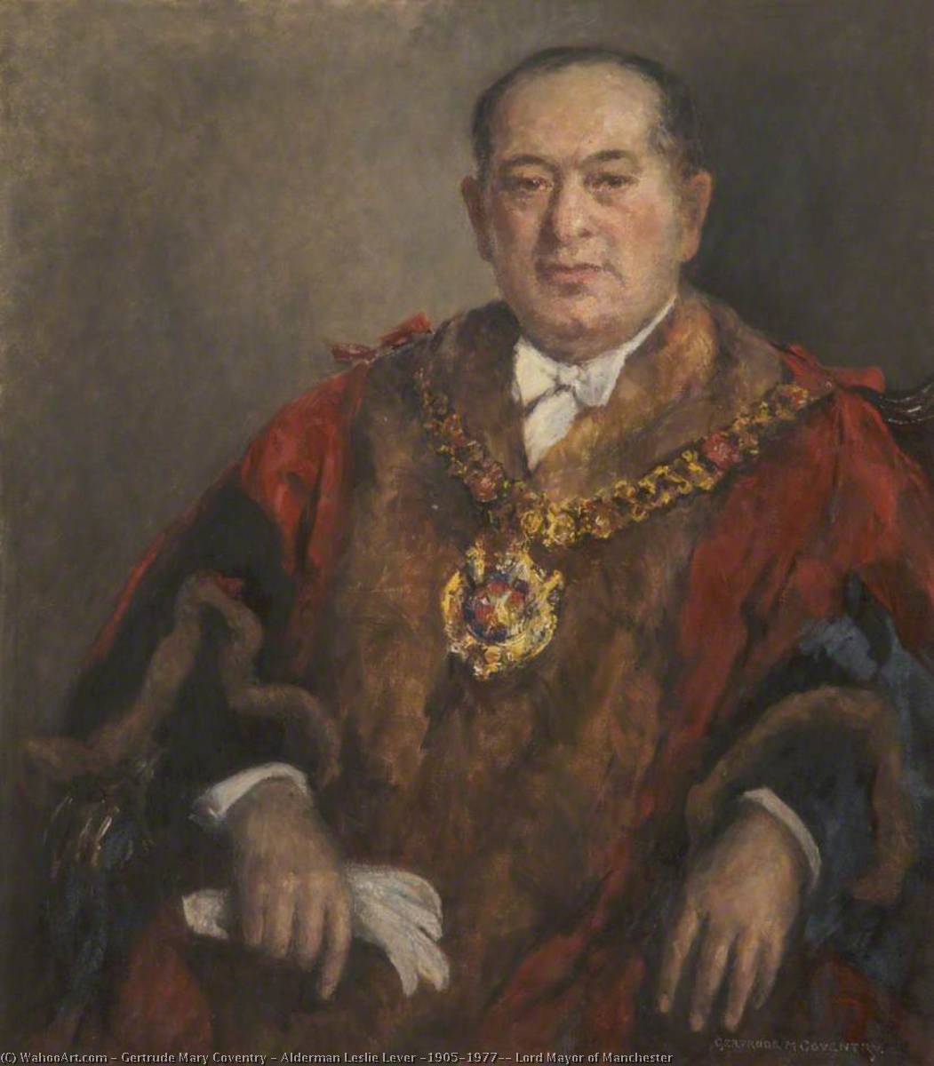 Alderman Leslie Lever (1905–1977), Lord Mayor Of Manchester — Gertrude Mary Coventry