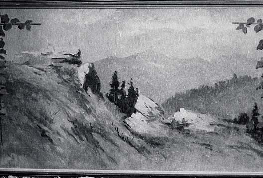 Panorama Of Lake Coeur D'alene, Idaho Black Rock, (painting) — Von Luerzer