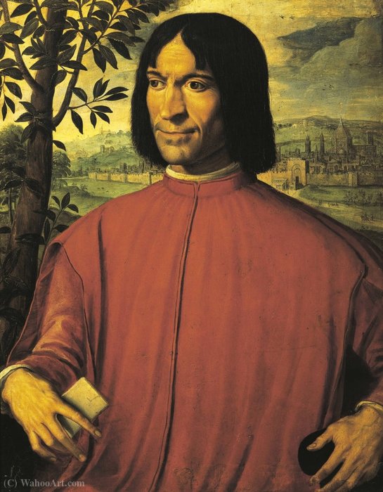 Portrait Of Lorenzo De' Medici — Girolamo Macchietti