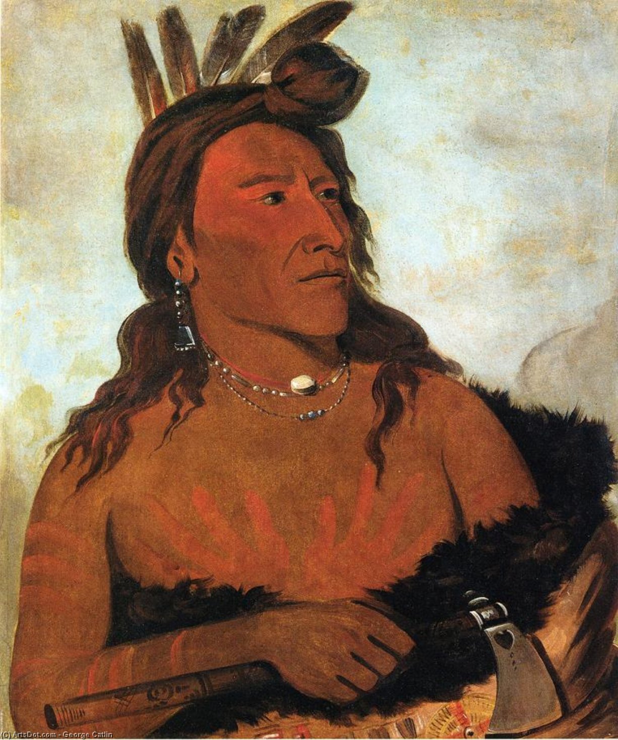 Little Bear, Hunkpapa Brave — George Catlin