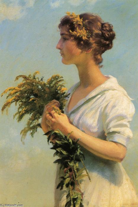 Girl With Goldenrod — Charles Courtney Curran