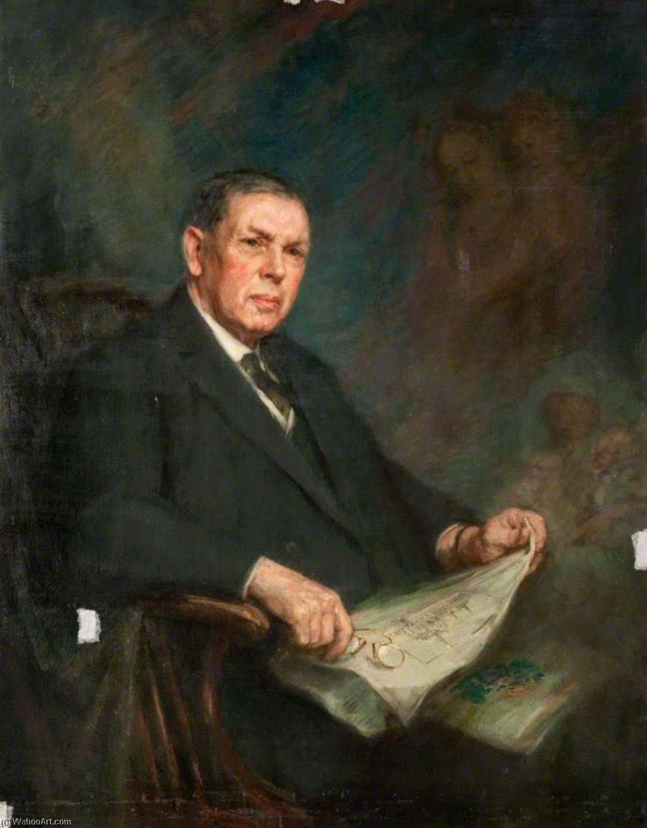 Simon G. Fraser (1860–1936), Dl, Jp, Convenor Of Public Health, (1912–1936) — Alfred Edward Borthwick