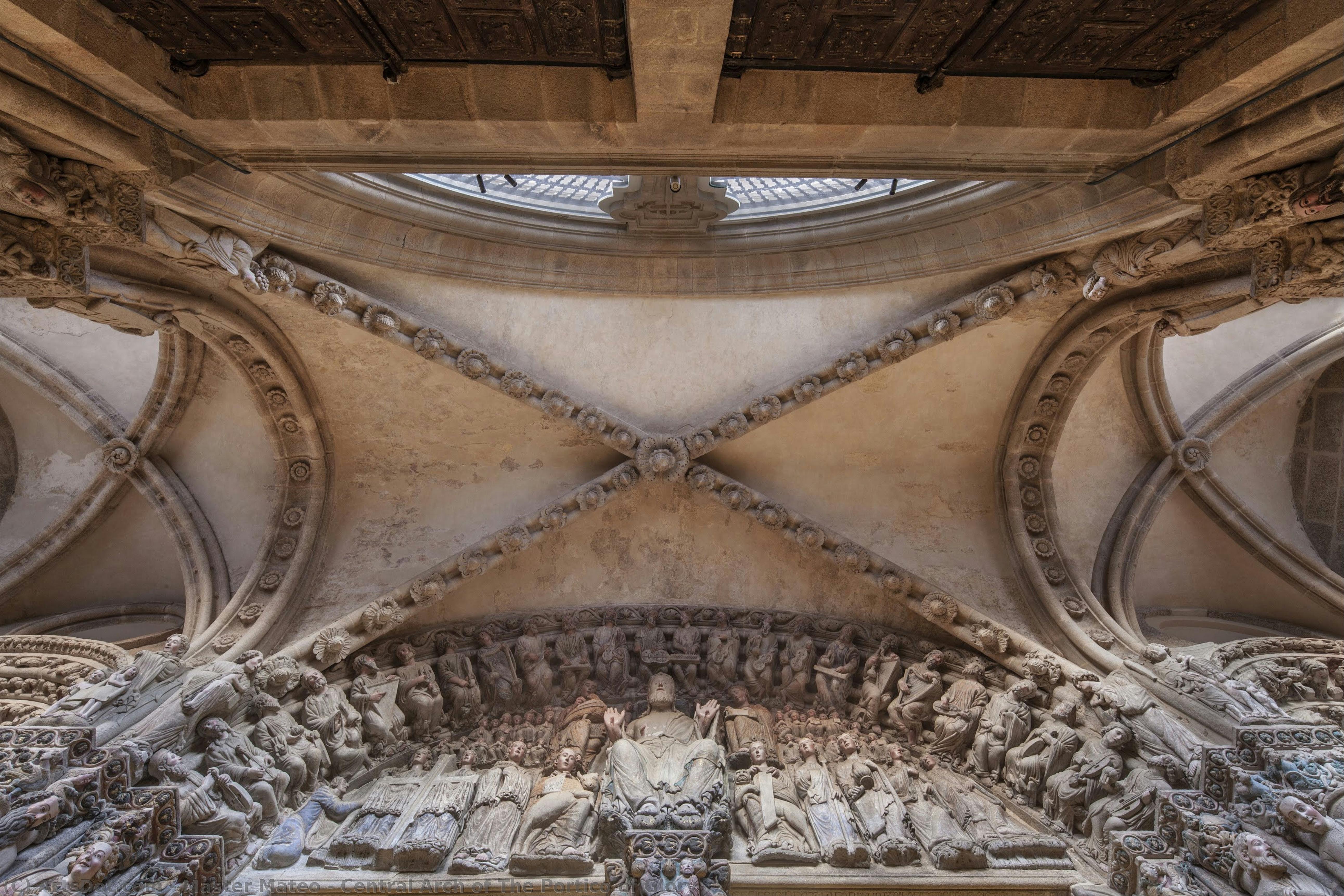 Central Arch Of The Portico Of Glory — Master Mateo