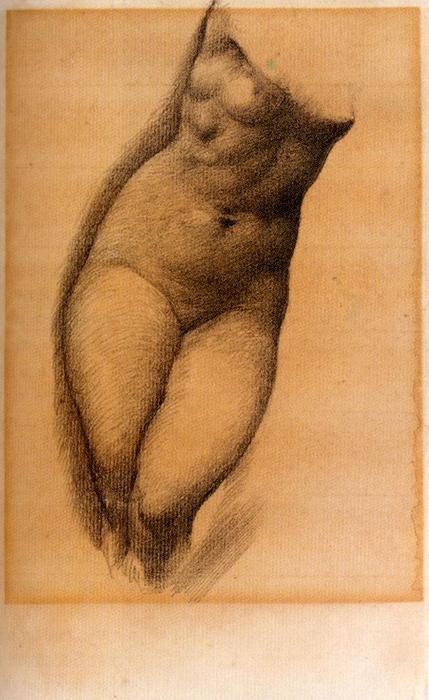 Study For The Figure Of Phyllis In 'the Tree Of Forgiveness' — Edward Kolij Barn-džons