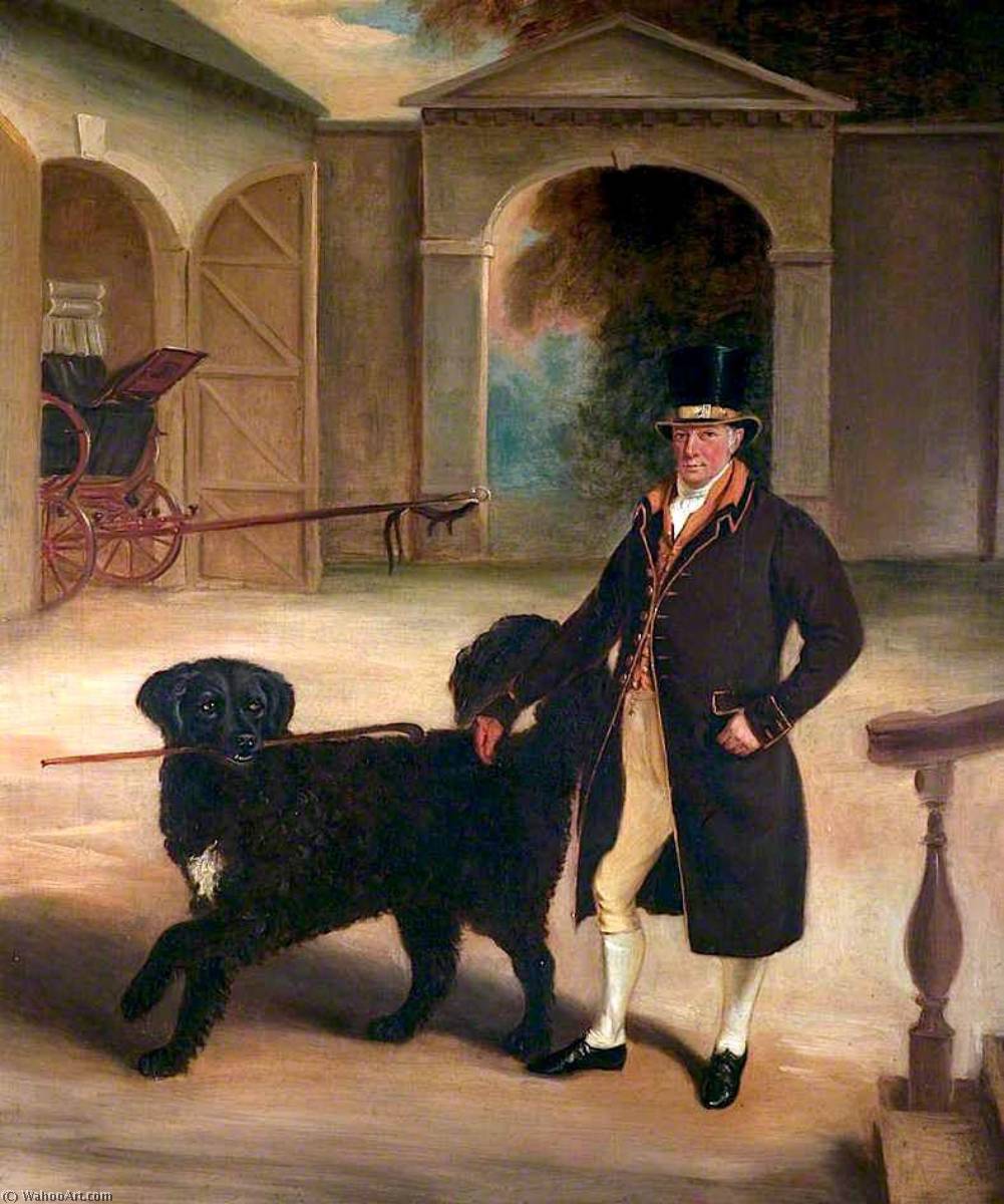 Mr Pare's Coachman With A Newfoundland Dog — Sr John E. Ferneley