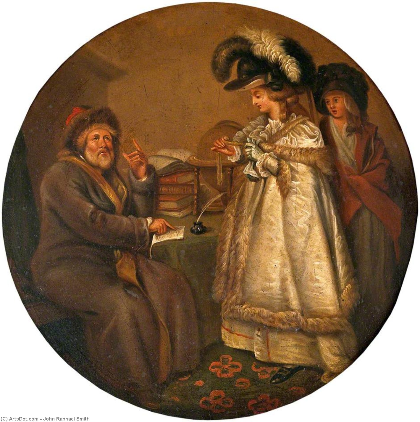A Man Telling A Lady's Fortune — Джон Рафаэл Смит