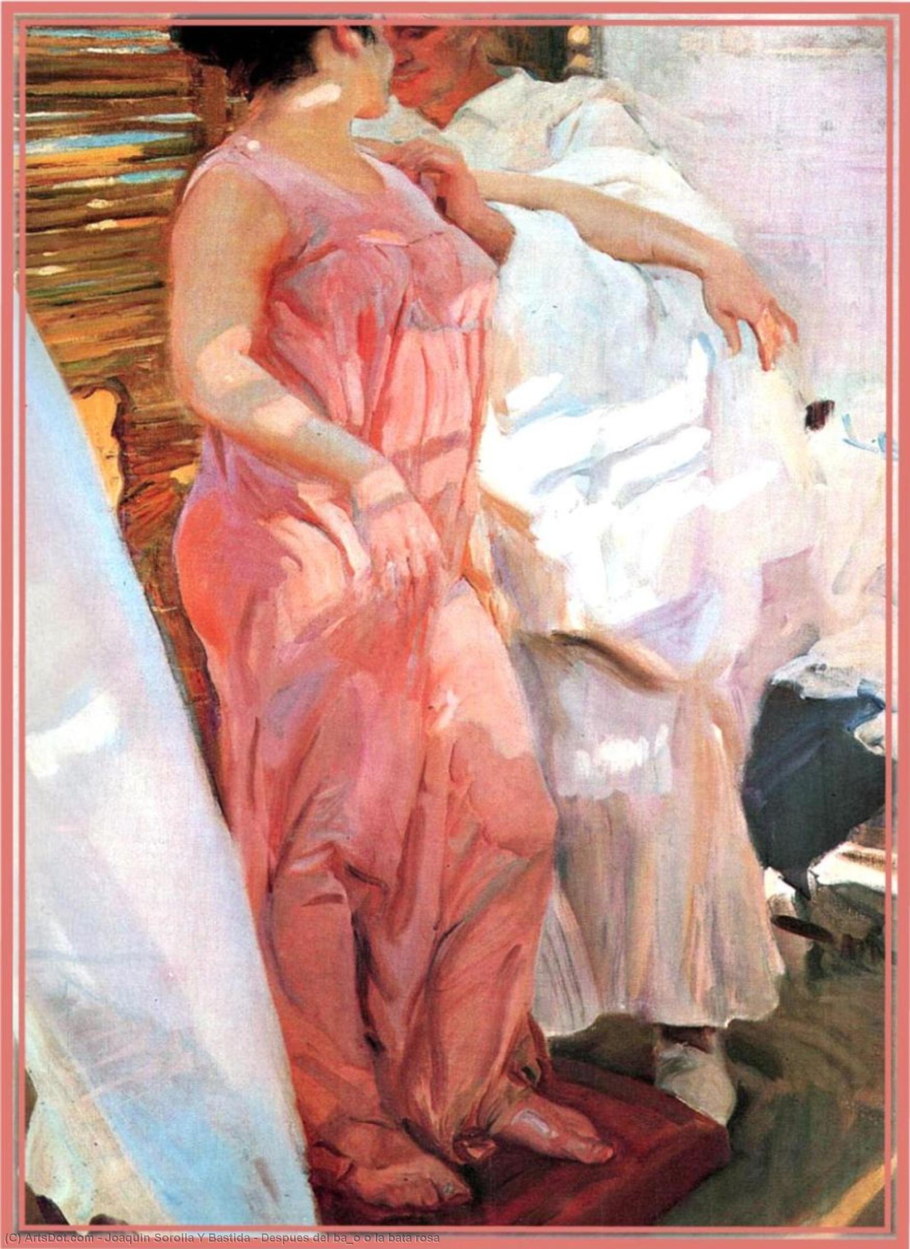 Despues Del Ba_o O La Bata Rosa — Joaquín Sorolla Y Bastida