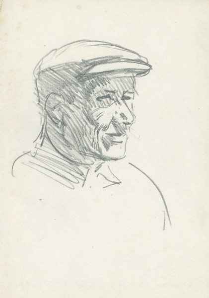 Sketch Of The Head Of An Old Man — Sir George Clausen