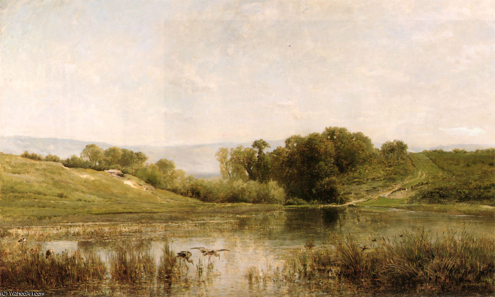 L'etang De Gijlieu — Charles-françois Daubigny