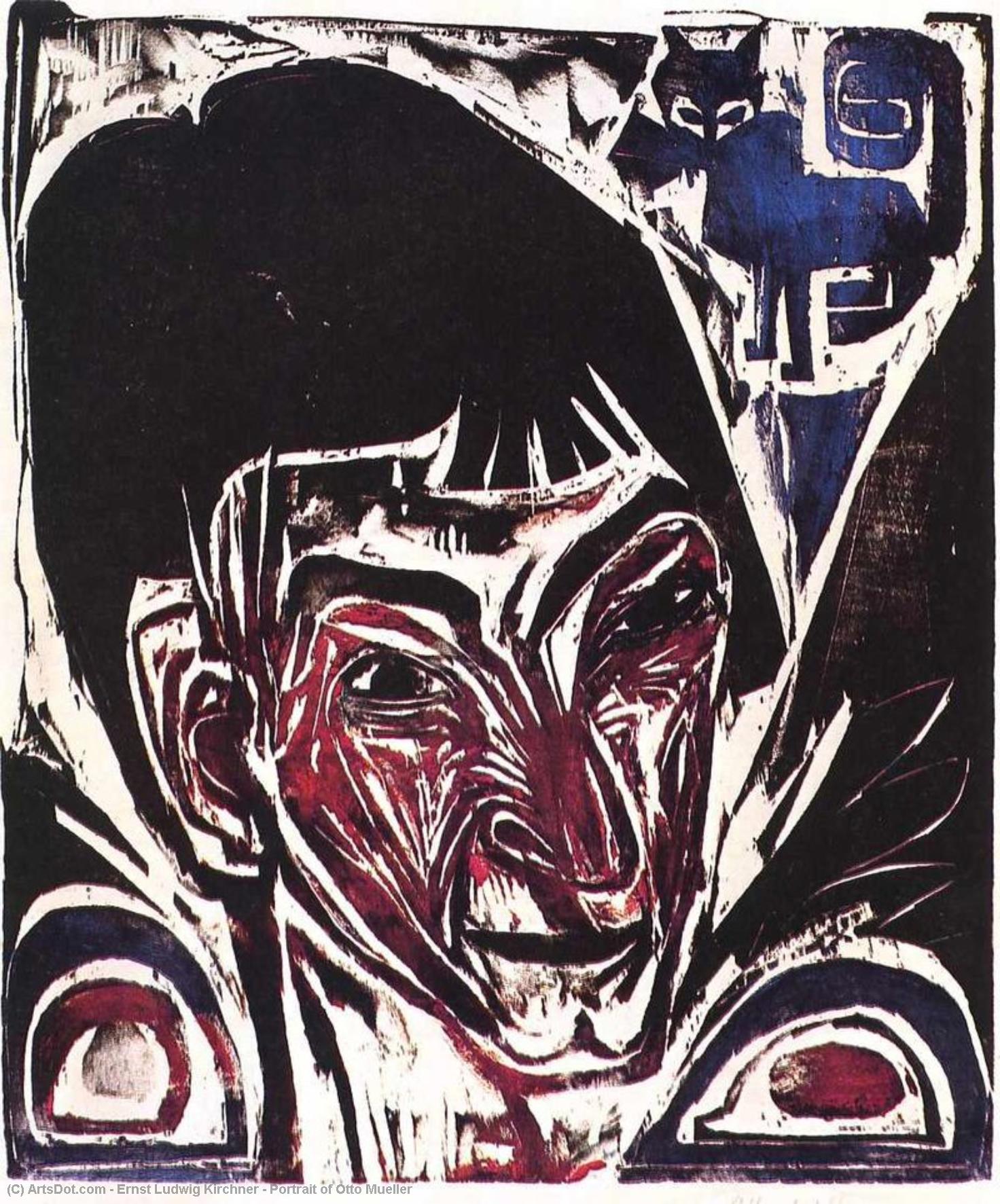 Portrait Of Otto Mueller — Ernst Ludwig Kirchner