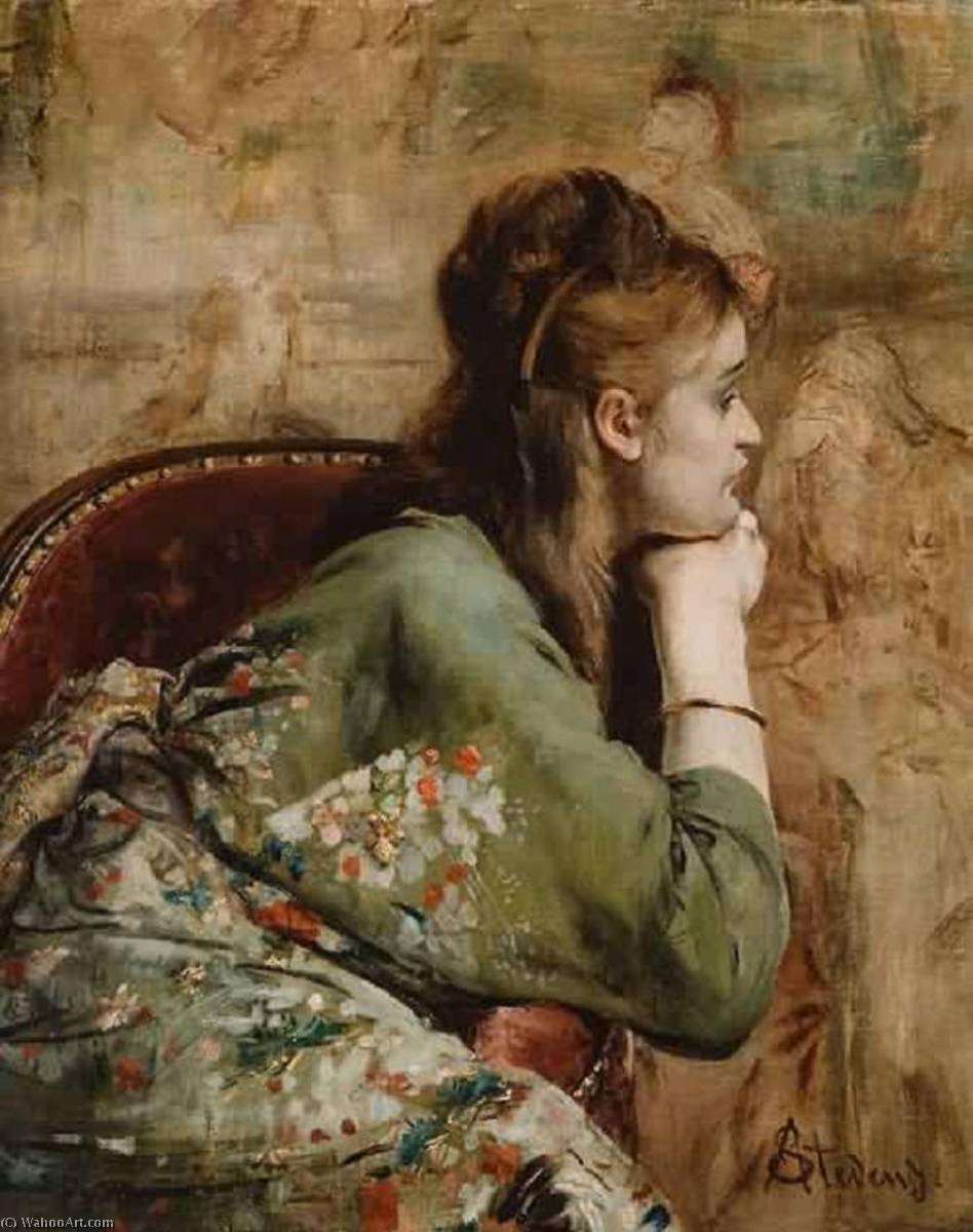 Meditation — Alfred Émile Léopold Stevens