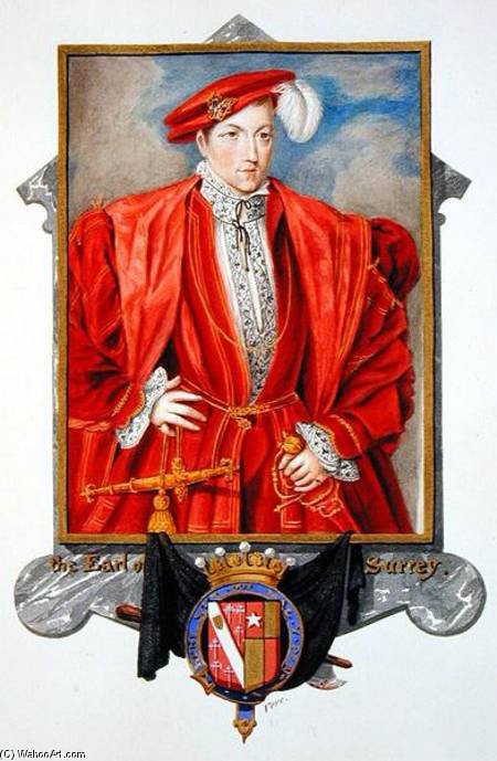 Portrait Of Henry Howard Earl Of Surrey From 'memoirs Of The Court Of Queen Elizabeth — Sarah Countess Of Essex
