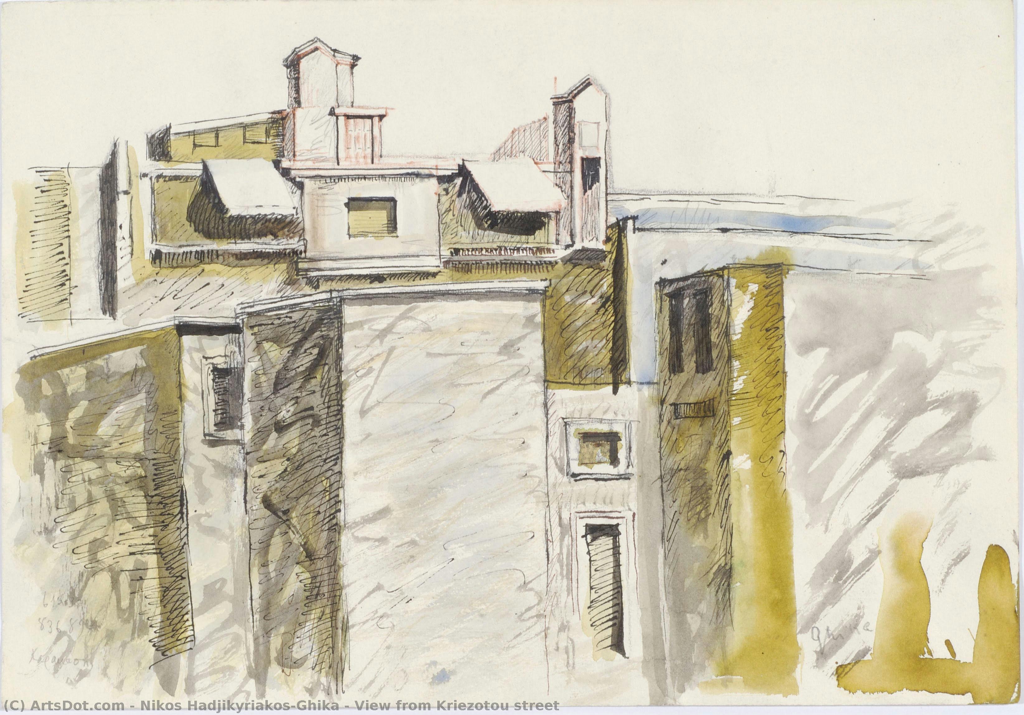 View From Kriezotou Street — Νίκος Χατζηκυριάκος Γκίκας