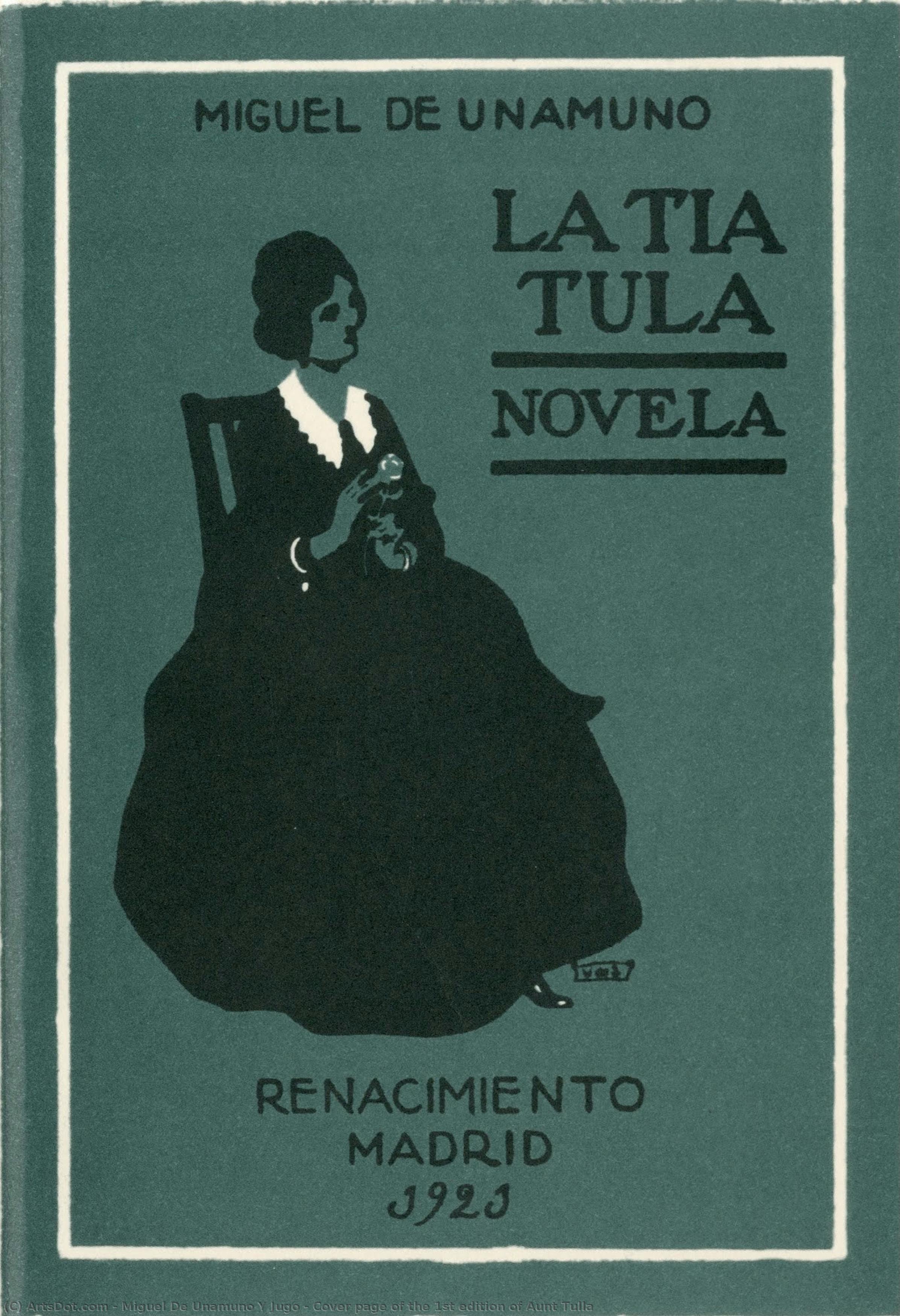 Cover Page Of The 1st Edition Of Aunt Tulla — Miguel De Unamuno