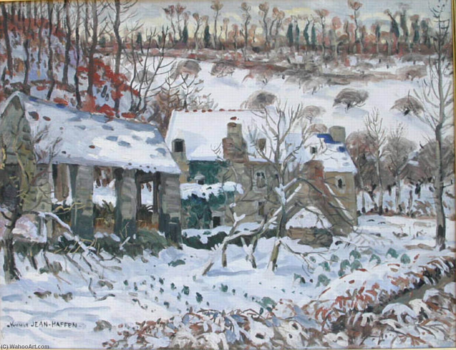 Neige Dans La Vallée De L'argentel En 1940 — Yvonne Jean Haffen