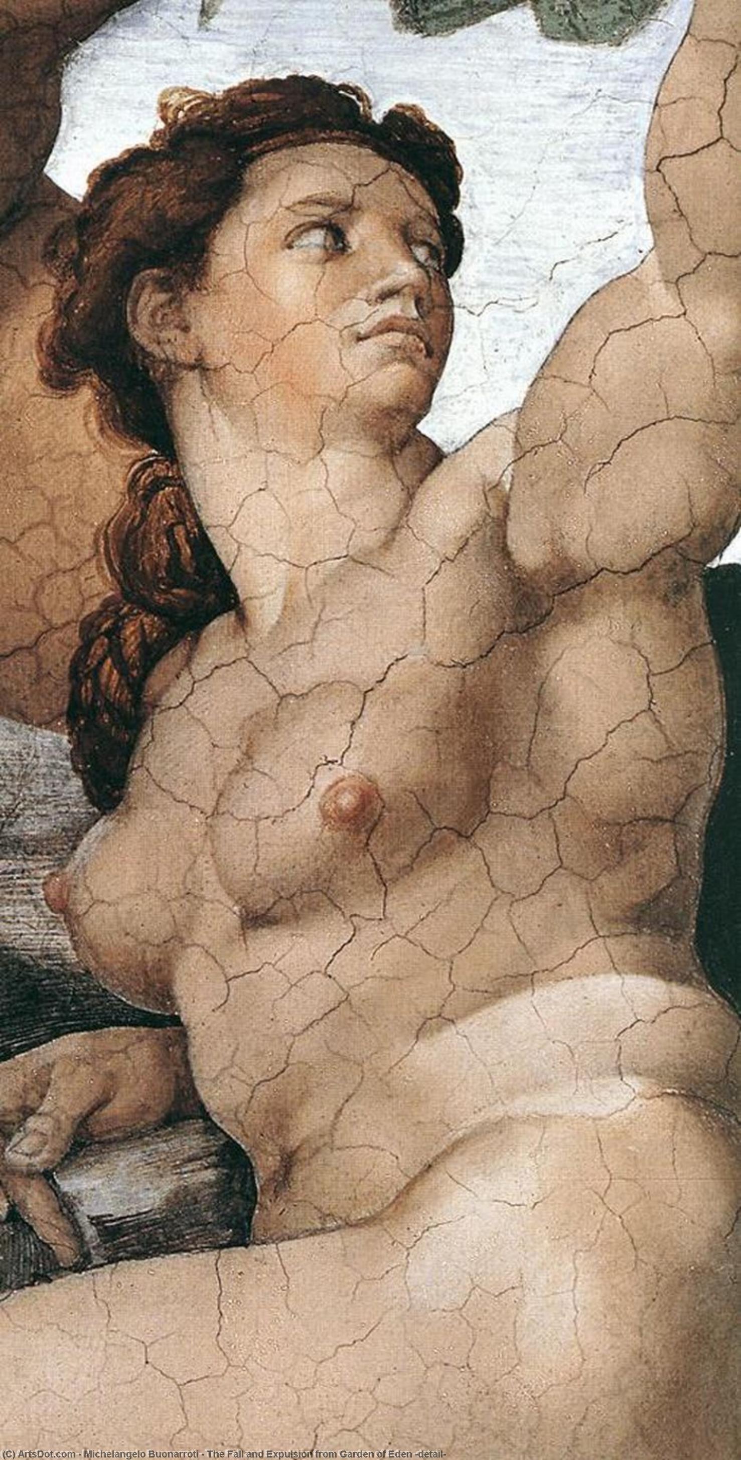 Der Sündenfall Und Die Vertreibung Aus Dem Paradies (detail) — Michelangelo Buonarroti