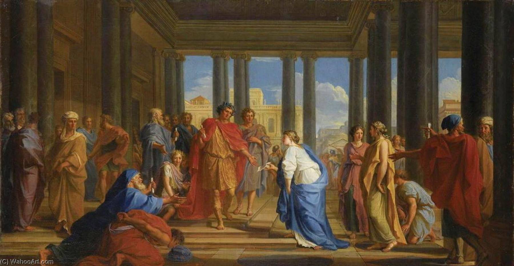 The Justice Of Trajan (small Version) — Noel Nicolas Coypel
