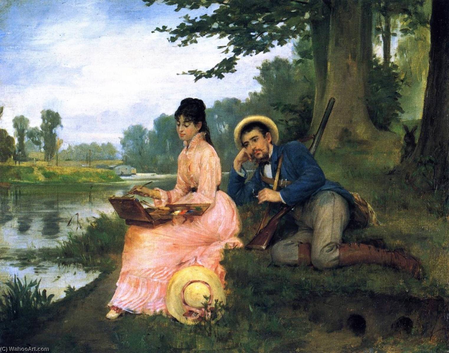 A Leisurely Afternoon — Henry Bacon