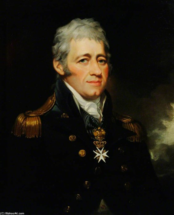 Rear Admiral Sir Home Popham — Mather Brown