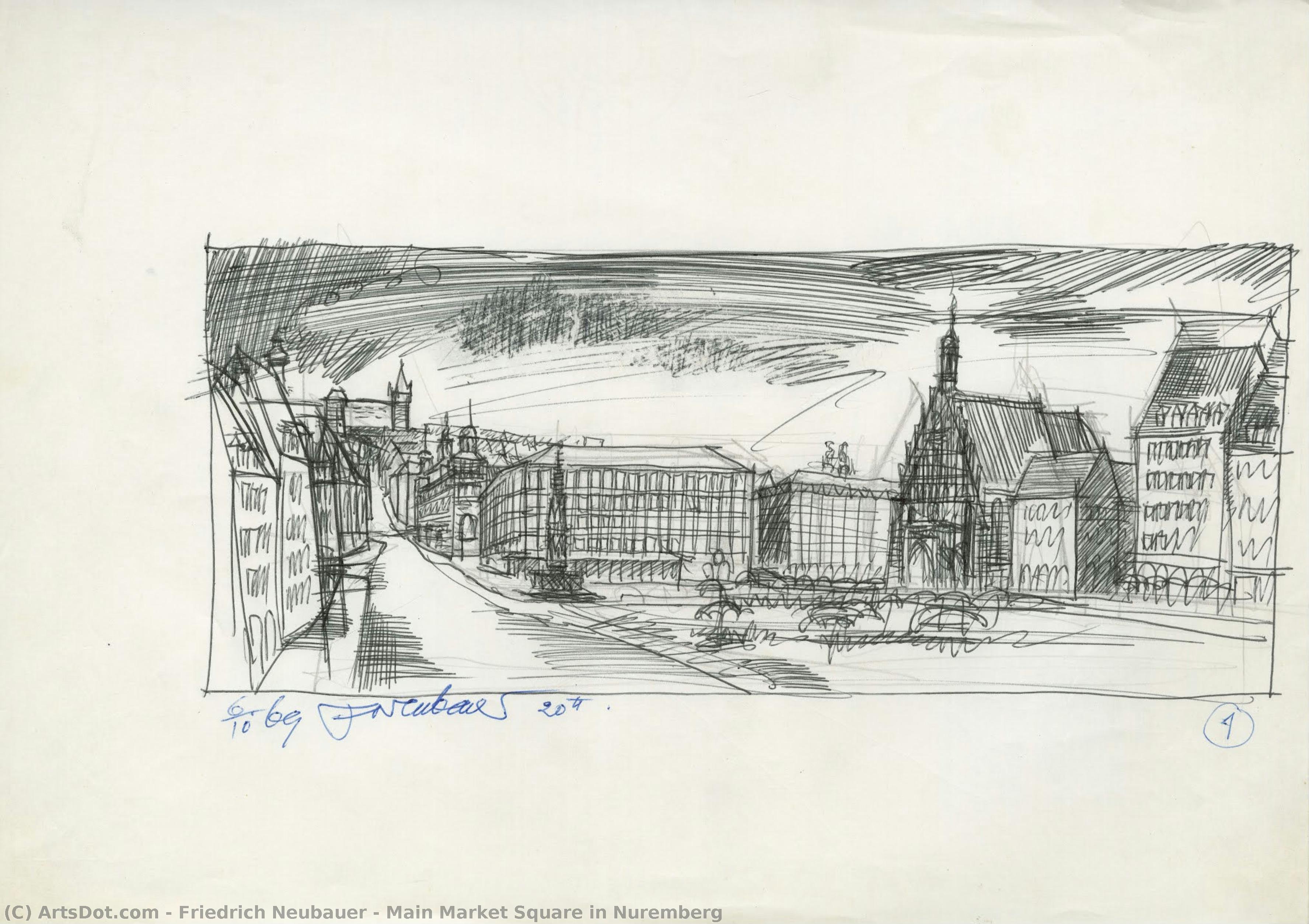Main Market Square In Nuremberg — Friedrich Neubauer
