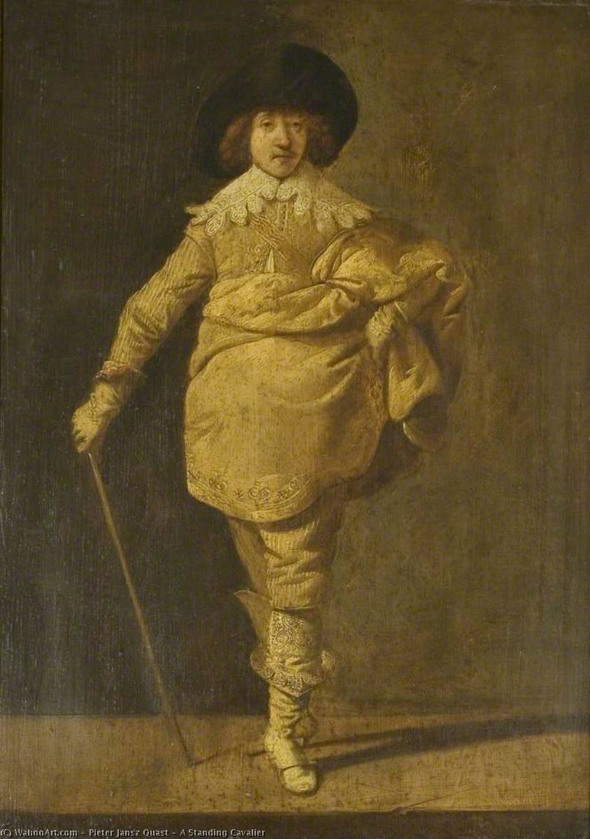A Standing Cavalier — Pieter Jansz. Quast