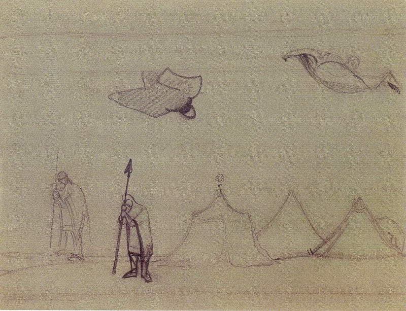 Study To ''flying Carpet'' — Nikolai Konstantinowitsch Roerich