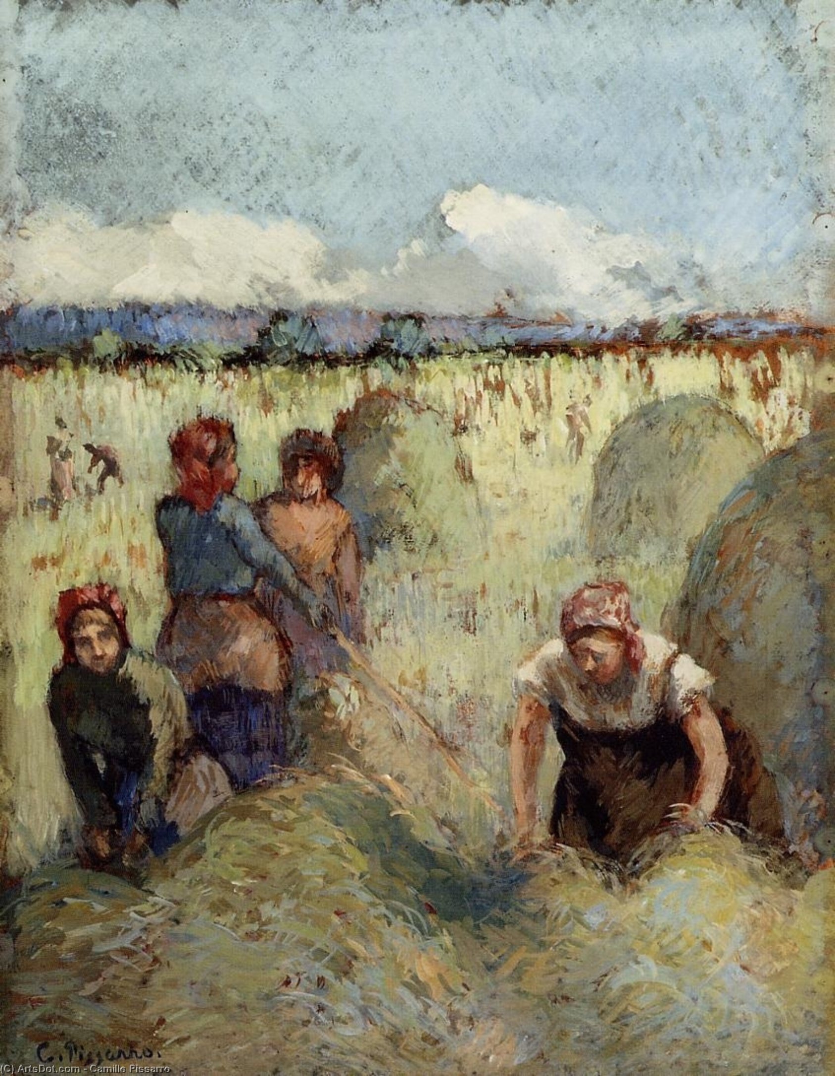 Haymaking 1 — Камиль Писсарро