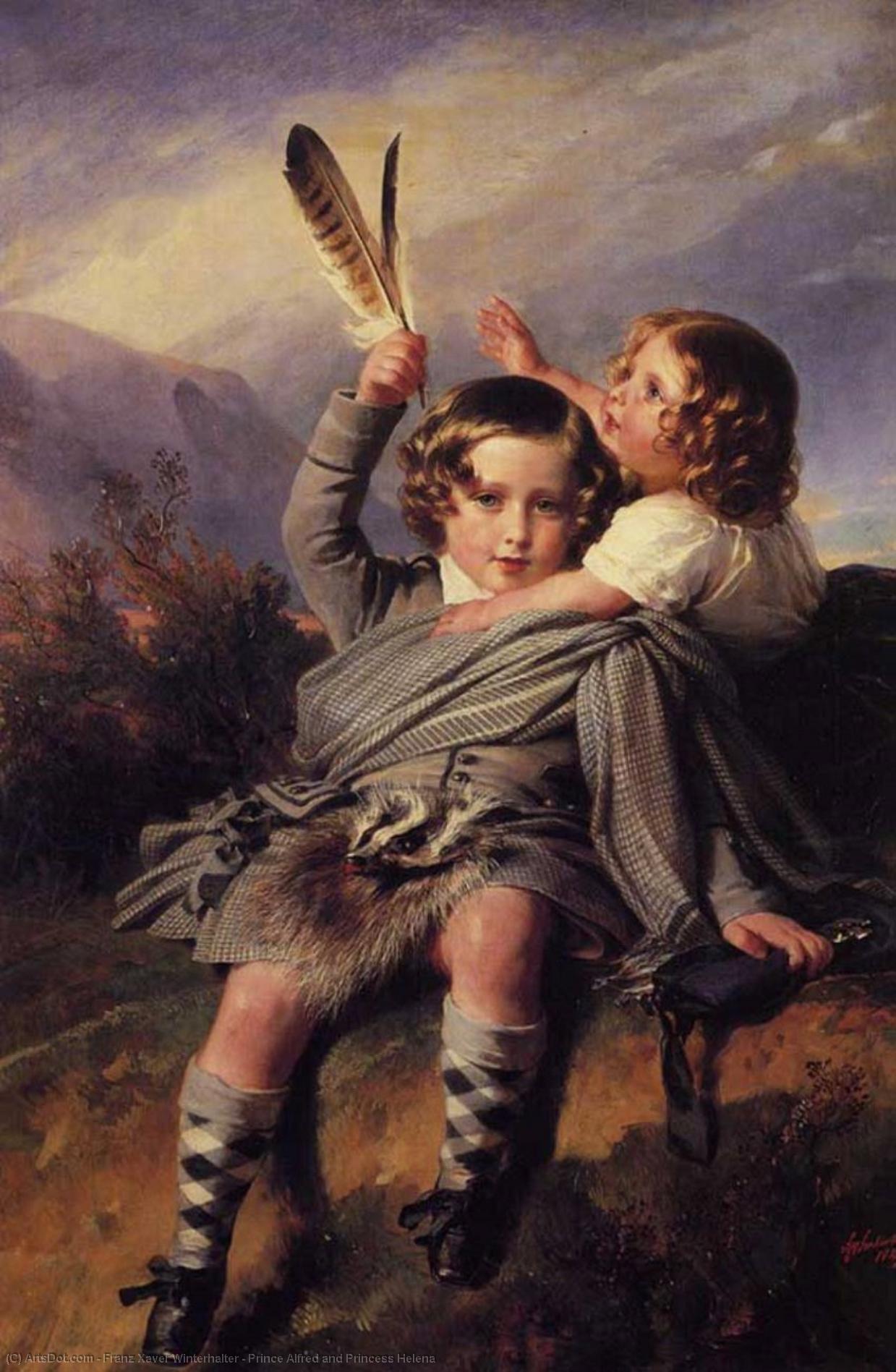 Prince Alfred And Princess Helena — Franz Xavier Winterhalter