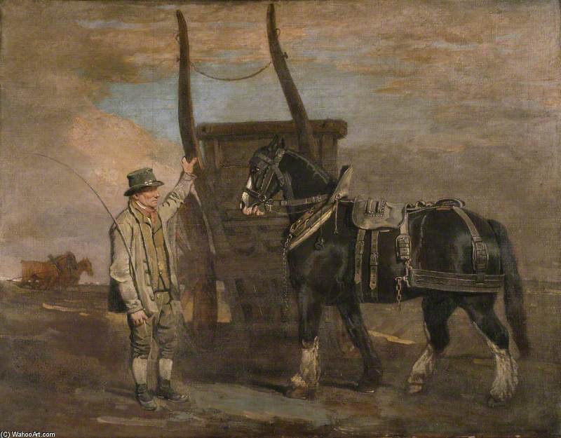 A Farmer With A Horse And Cart — Benjamin Marshall