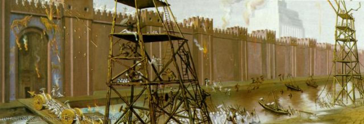 The Walls Of Babylon, 1954 — Salvador Dalí