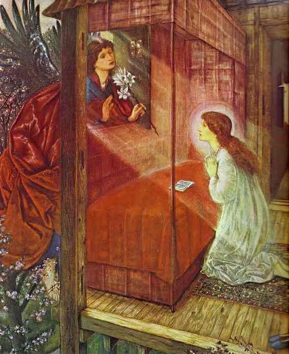 The Annunciation. The Flower Of God — Edward Coley Burne-jones