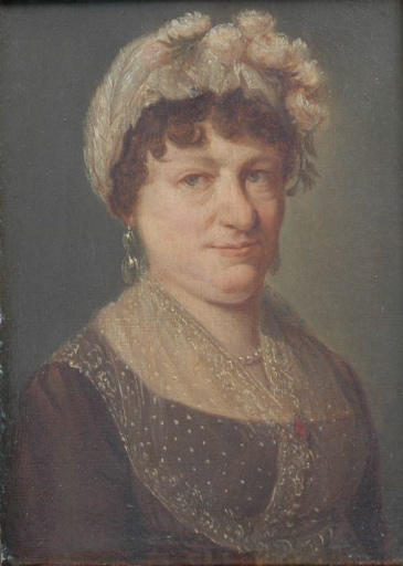 Portrait De Femme Couronnée De Roses — Henri Nicolas Van Gorp