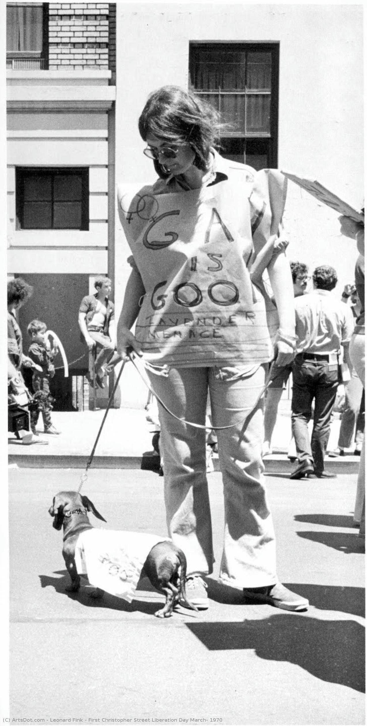 First Christopher Street Liberation Day March, 1970 — Leonard Fink