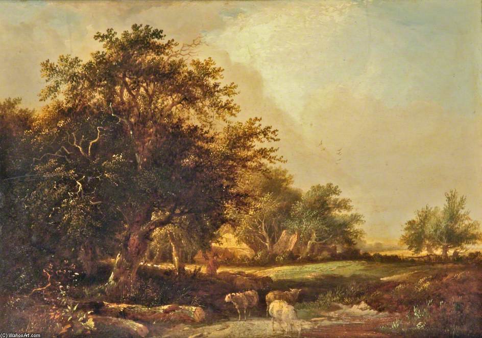 Wooded Landscape Near Iver, Uxbridge — Patrick Nasmyth