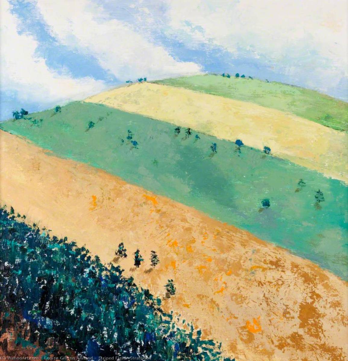 Striped Field, Strathdon — Louise Gibson Annand