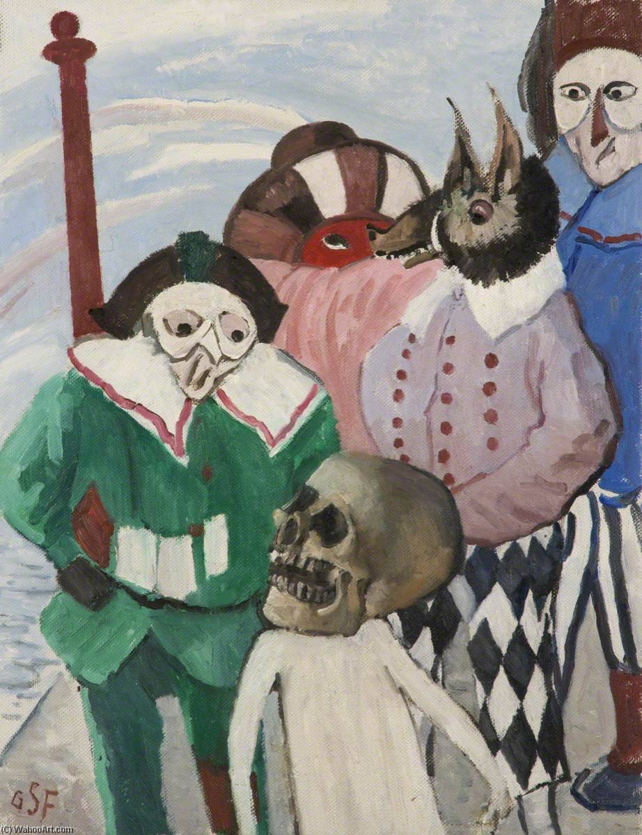 Sinister Carnival Figures – Venice — Geoffrey Scowcroft Fletcher