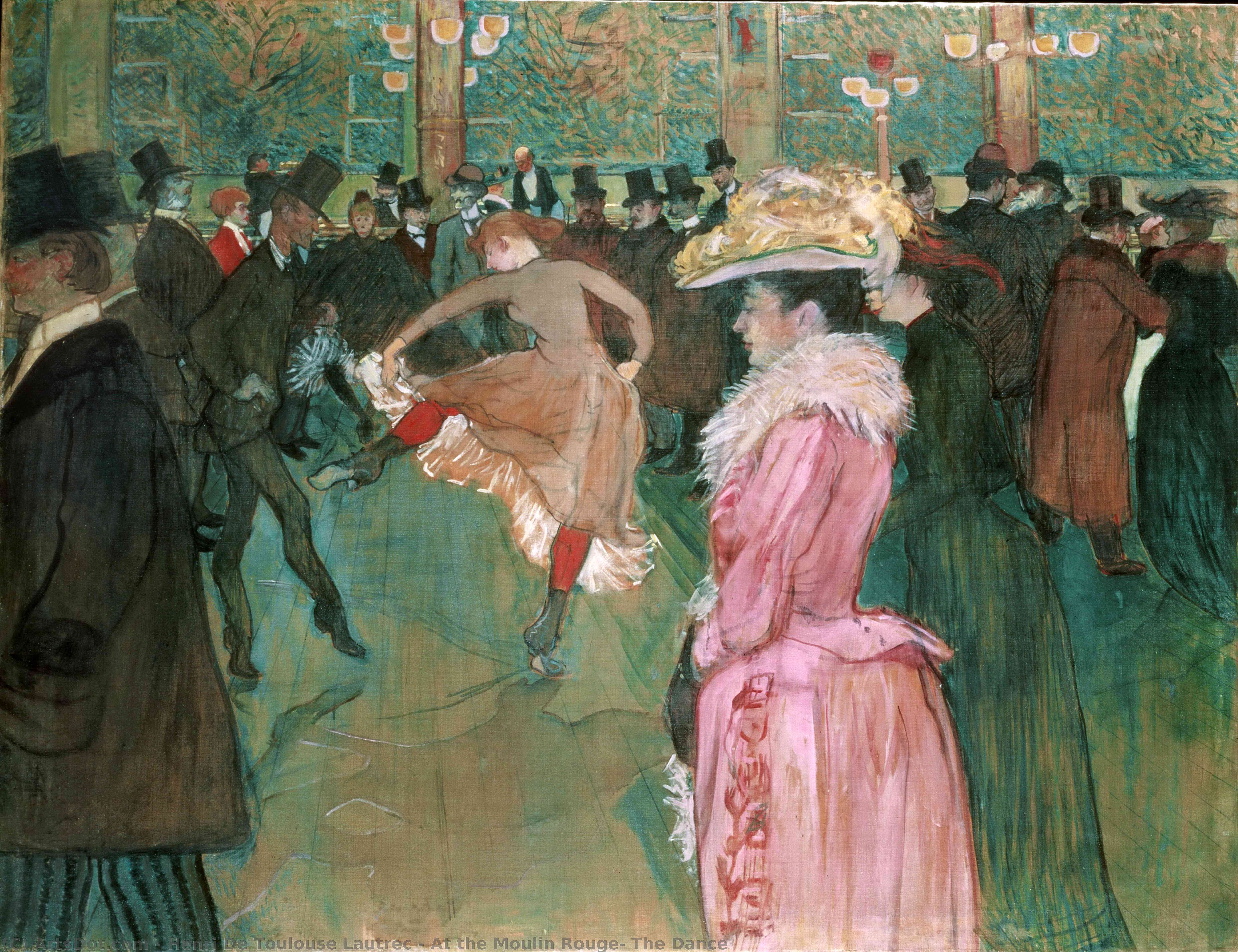 At The Moulin Rouge, The Dance — Henri De Toulouse-lautrec