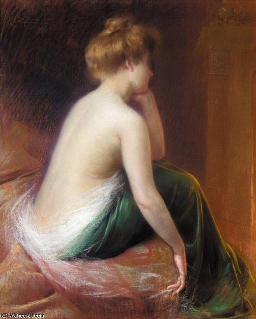 Femme Assise Au Lit — Delphin Enjolras