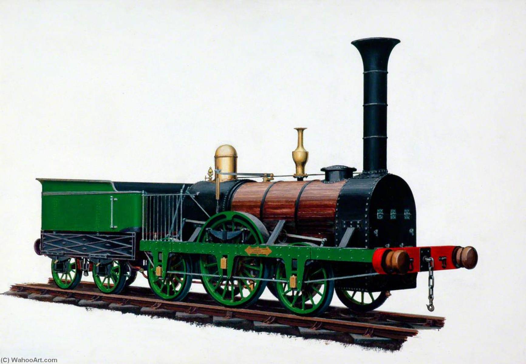 2–2–2 Locomotive 'patentee', Robert Stephenson's Patent Locomotive — Henry Maurice Whitcombe