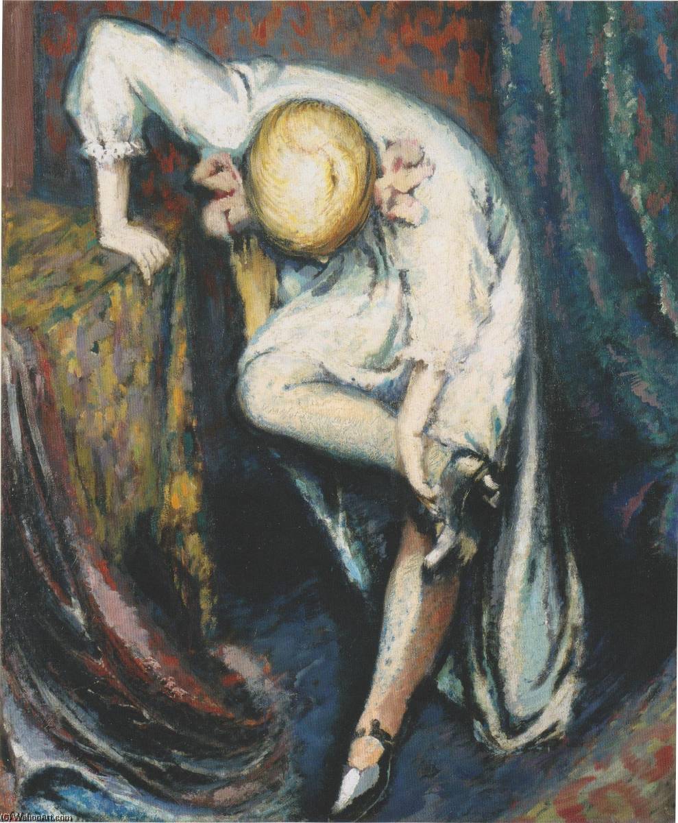 Girl Putting On Her Shoes — Aksel Waldemar Johannessen