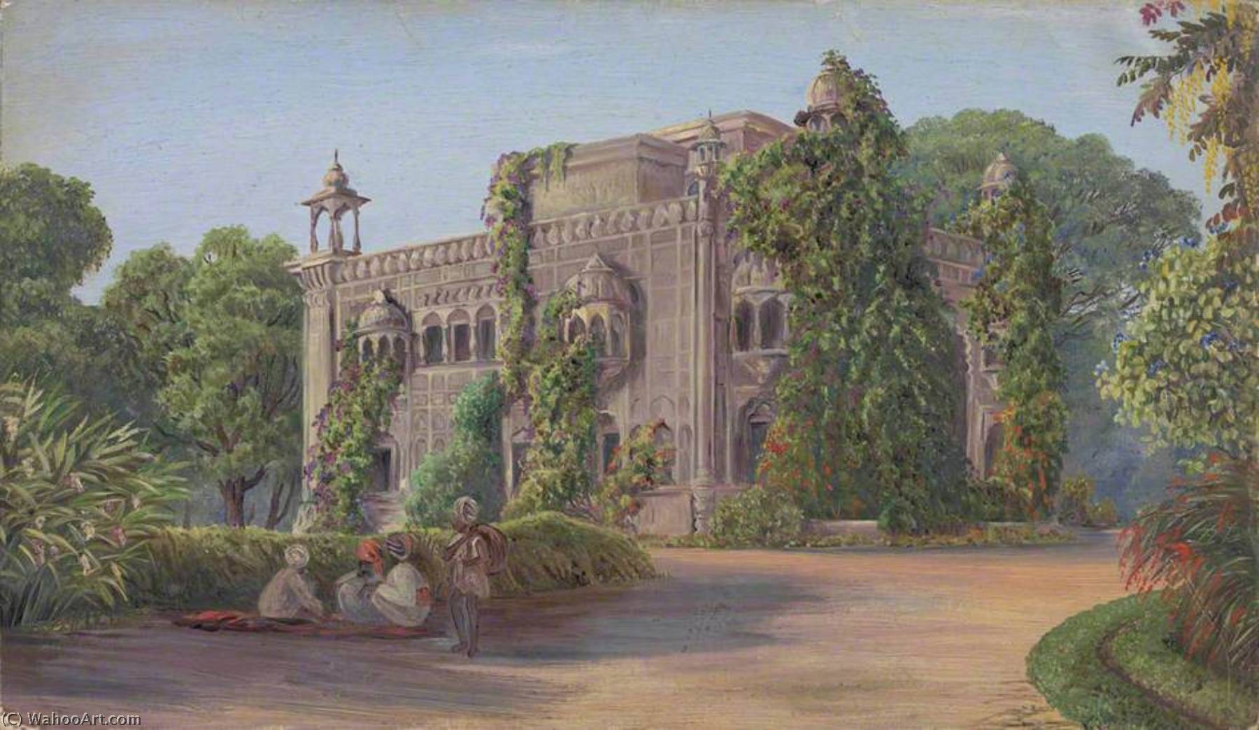 Alter Palast Und Garten, Amritsar, Punjab, Indien — Marianne North