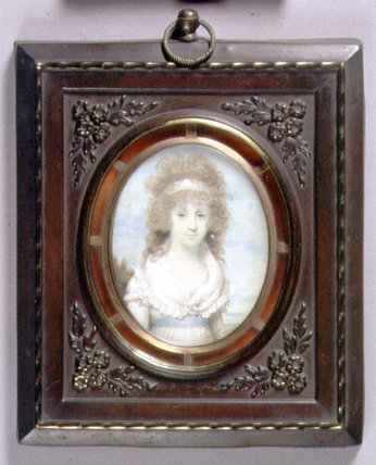 Portrait Miniature Of Anna Maria Blunt, C.1795 — Henry Edridge