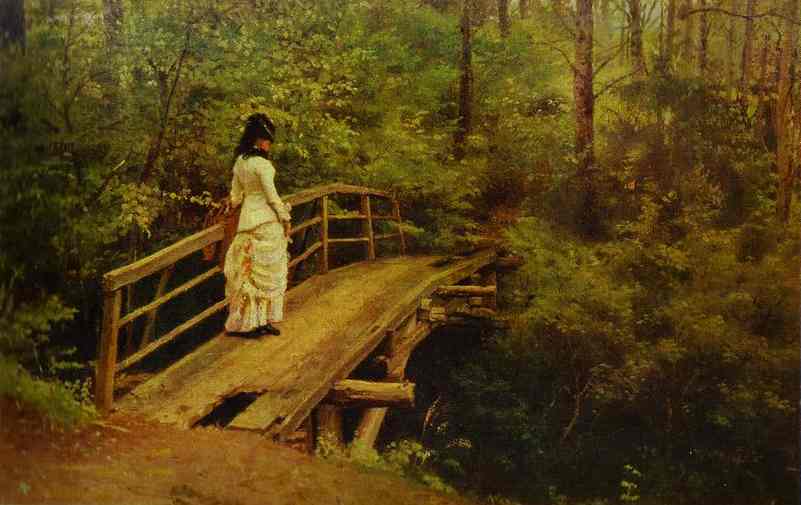 On A Bridge In Abramtsevo — Ilya Yefimovich Repin