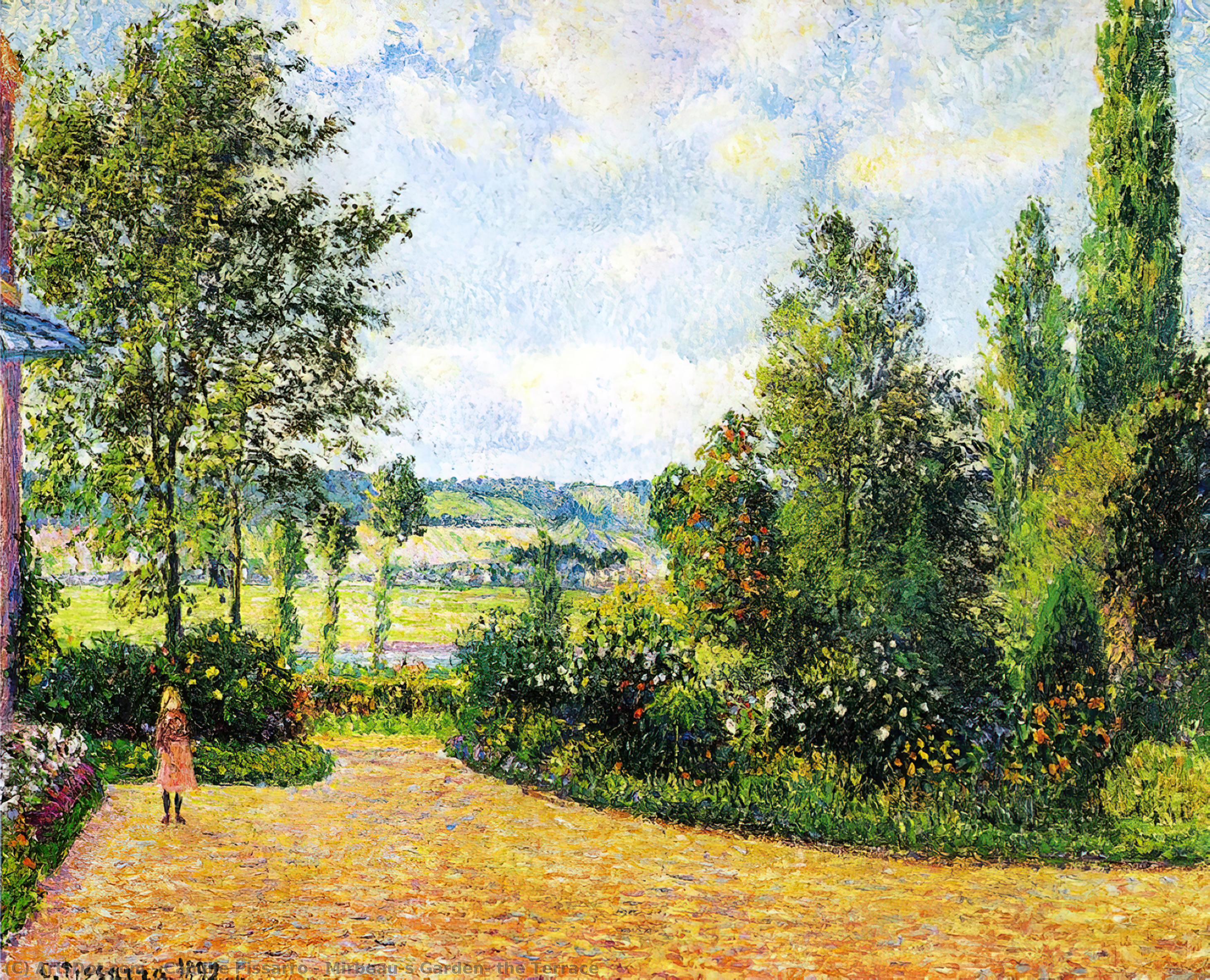 El Jardín De Mirbeau, La Terraza — Camille Pissarro
