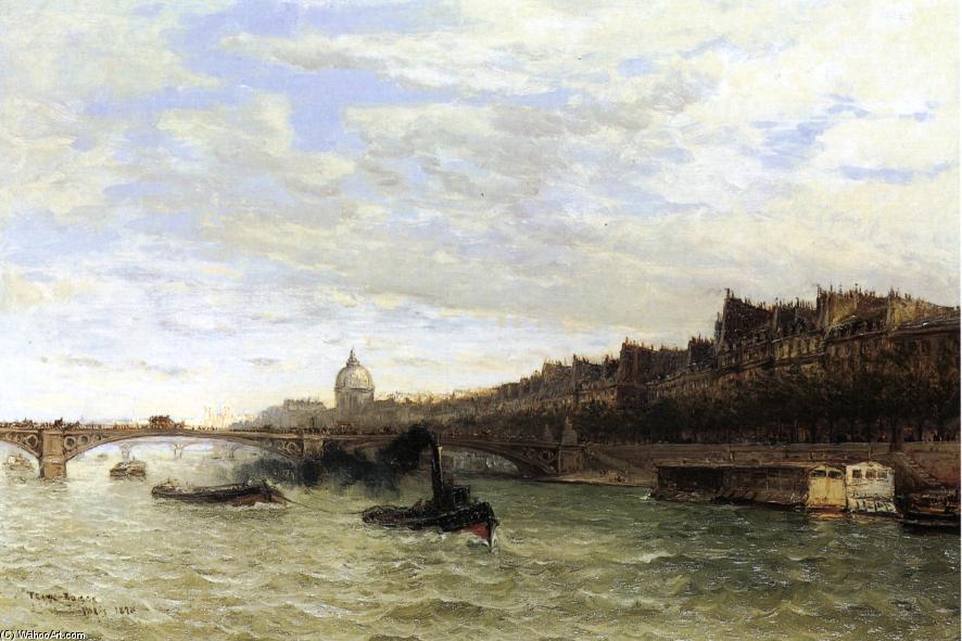 View Of The Seine At Paris — Frank Myers Boggs