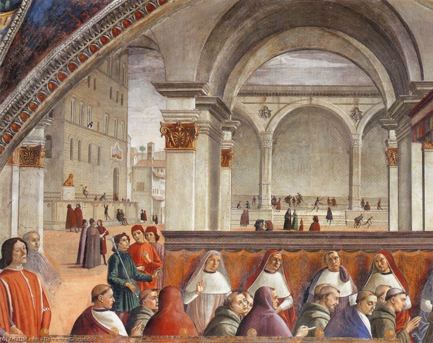 Confirmación De La Regla (detalle) — Domenico Ghirlandaio