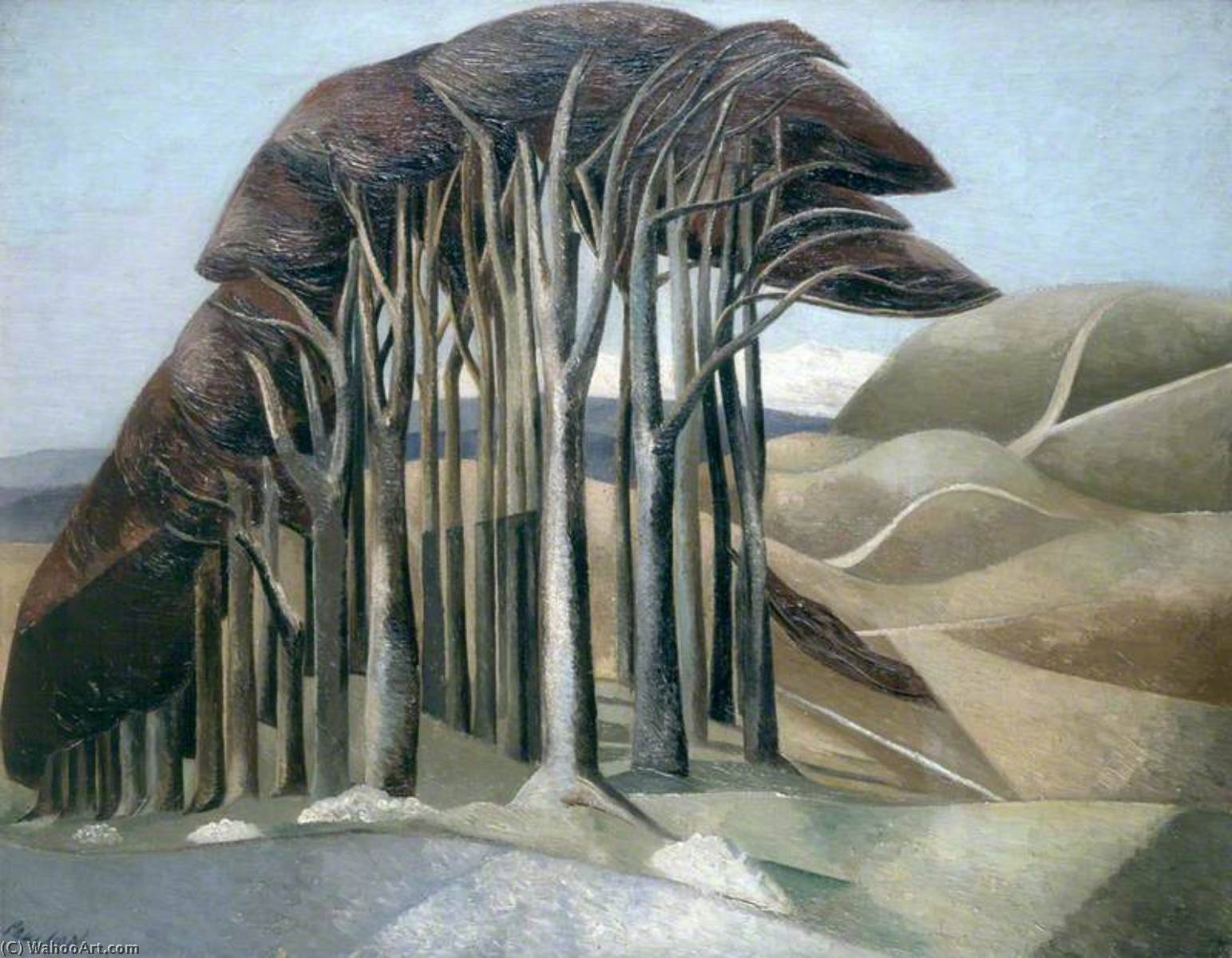 Wood On The Downs — Paul Nash